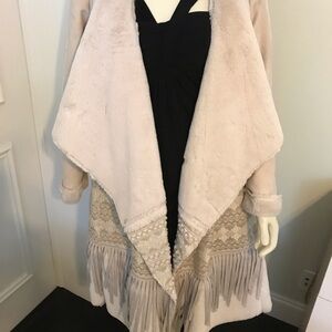 Elegant Cream Biya Designer Coat